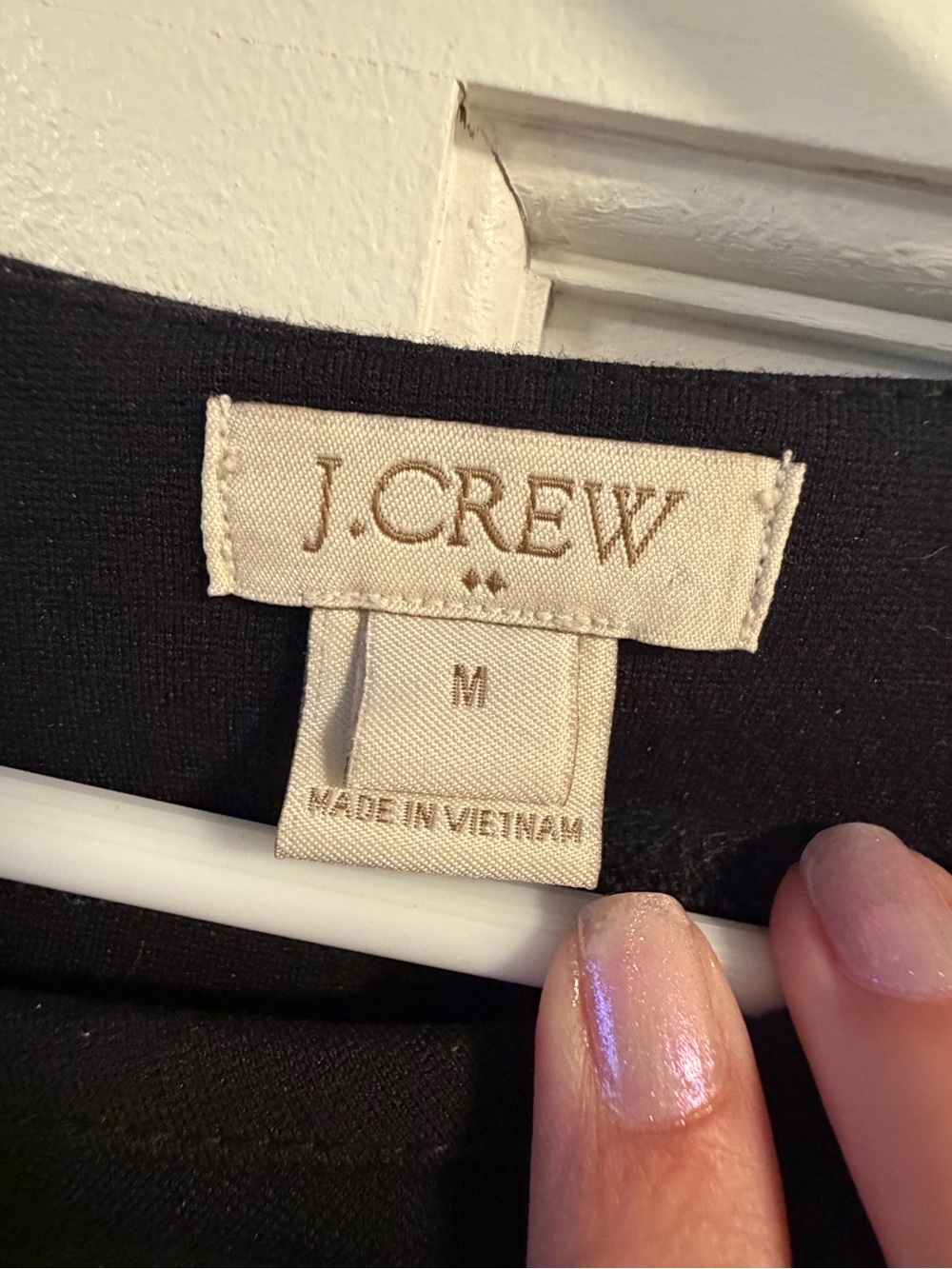 J. Crew Black Long Sleeve Shift Dress - Simple Silhouette - Picture 2 of 4